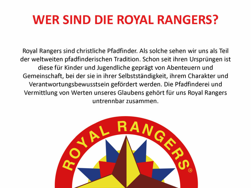 Über Christliche Pfadfinder Einberg St. Marien Rödental Coburg Royal Rangers